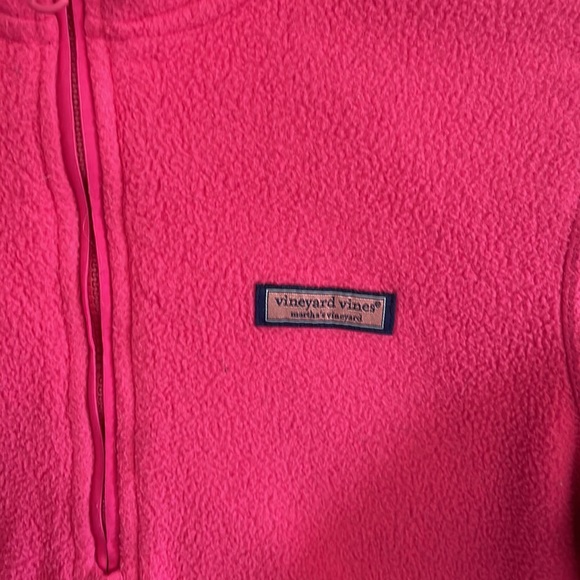 Vineyard Vines hot pink fleece sweatshirt - Picture 2 of 5